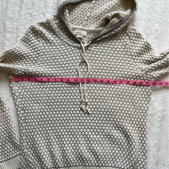 Anthropologie Sleeping on Snow Hooded Sweater sz M - Picture 6 of 9